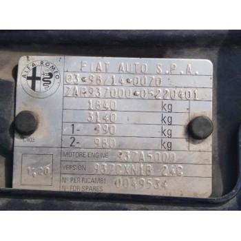 alfa romeo gt (125) del año 2006