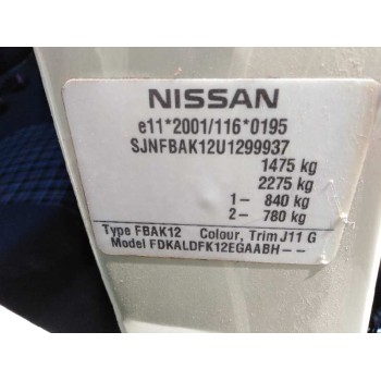 nissan micra (k12e) del año 2004