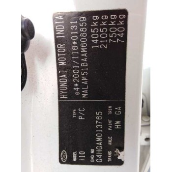 hyundai i10 i (pa) del año 2010