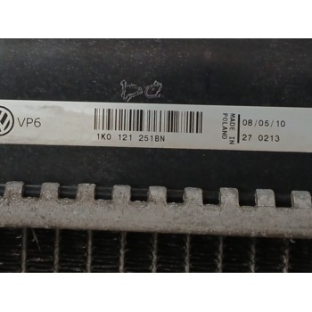 Recambio de radiador agua para volkswagen eos (1f7) 1.4 16v tsi referencia OEM IAM 1K0121251BN  
