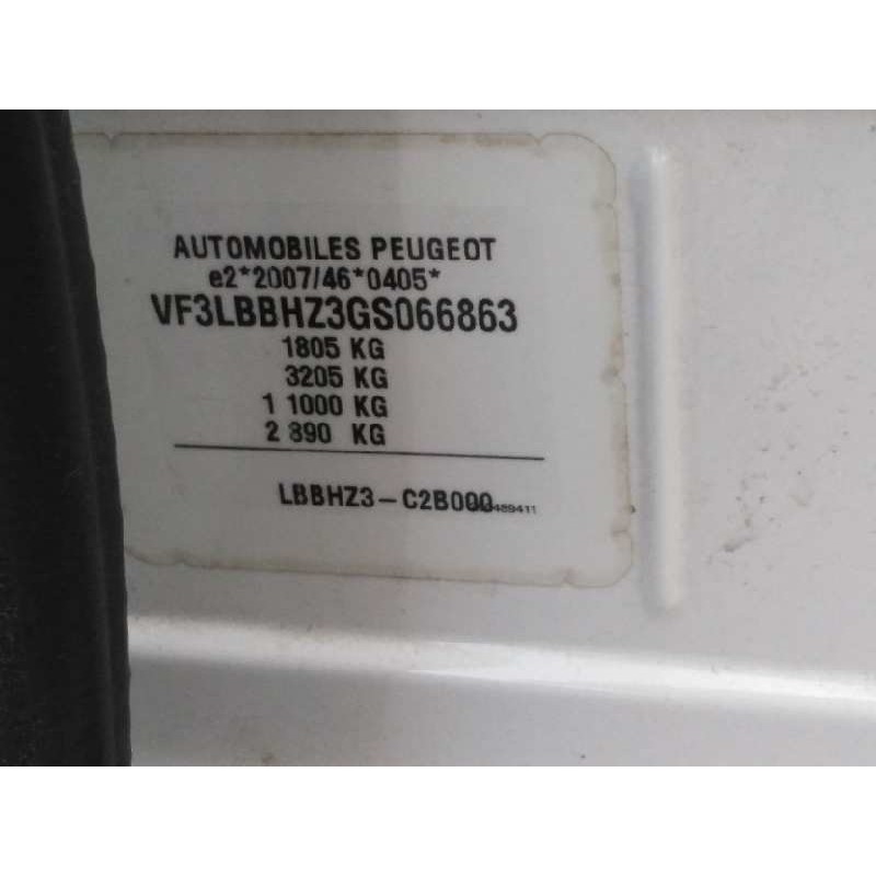 PEUGEOT 308 II (LB_, LP_, LW_, LH_, L3_) 2016