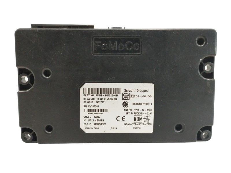 Recambio de modulo electronico para ford ka+ ultimate referencia OEM IAM D1BT14D212RA  