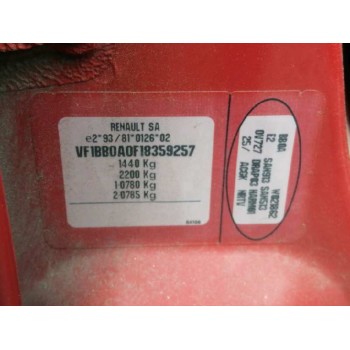 renault clio ii fase i (b/cbo) del año 1998