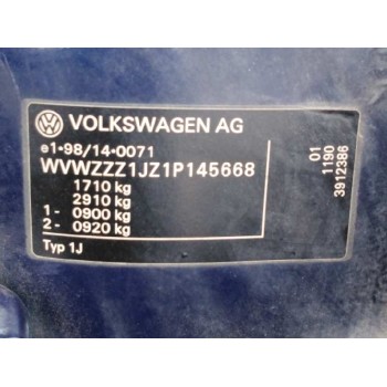 volkswagen golf iv berlina (1j1) del año 2000