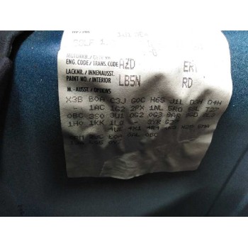 volkswagen golf iv berlina (1j1) del año 2000