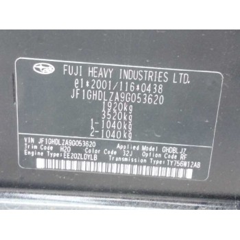 subaru impreza hatchback (gr, gh, g3) del año 2010