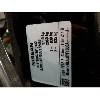 nissan juke (f15) del año 2015