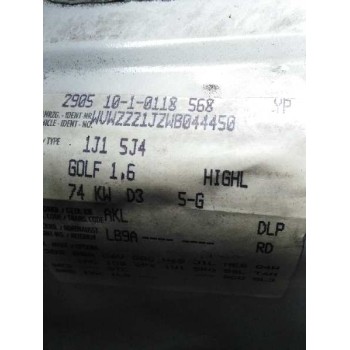 volkswagen golf iv berlina (1j1) del año 1998