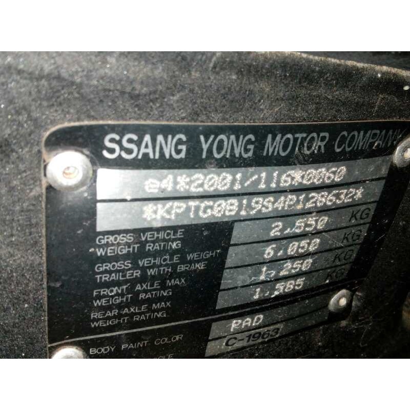 SSANGYONG REXTON / REXTON II (GAB_) 2004