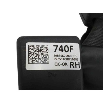 Recambio de enganche cinturon derecho para hyundai i10 (ac3) (2020 - ...) 1.0 mpi referencia OEM IAM 898B0K7000NNB TRASERO 