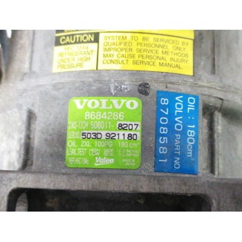 Recambio de compresor aire acondicionado para volvo s60 berlina 2.4 cat referencia OEM IAM 8684286 8708581 