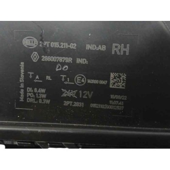 Recambio de piloto delantero derecho para renault megane e-tech suv ev40 (bnj2) referencia OEM IAM 266007879R LUZ DIURNA 