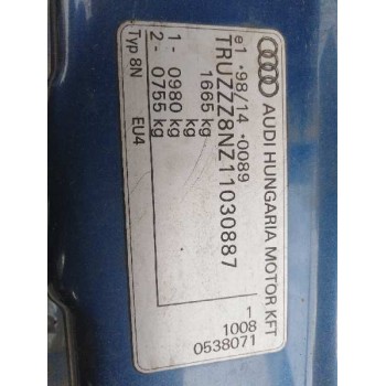 audi tt (8n3/8n9) del año 2001