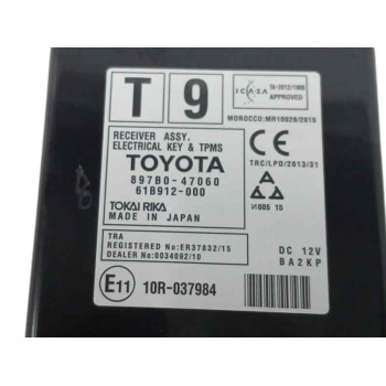 Recambio de modulo electronico para toyota prius 1.8 hybrid zvw50,zvw51,zvw50r referencia OEM IAM 897B047060 61B912000 