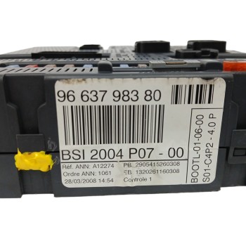 Recambio de caja reles / fusibles para citroën c3 pluriel 1.4 referencia OEM IAM 9663798380  