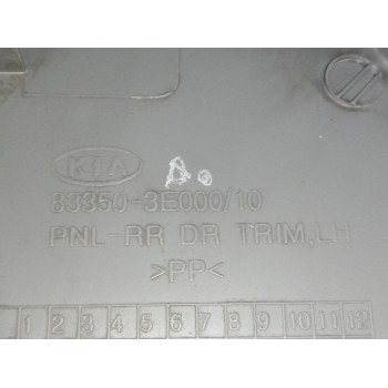Recambio de guarnecido puerta trasera izquierda para kia sorento 2.5 crdi cat referencia OEM IAM 833503E000 NEGRO 