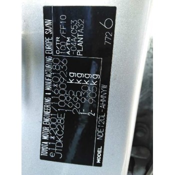 toyota corolla (e12) del año 2005