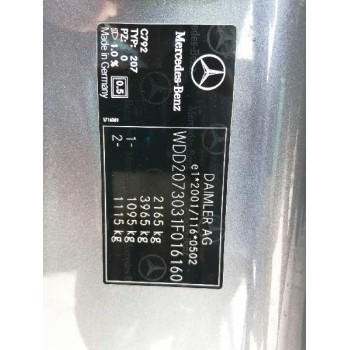 mercedes-benz clase e coupé (c207) del año 2009