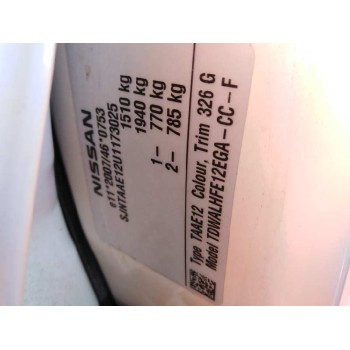 nissan note (e12) del año 2016