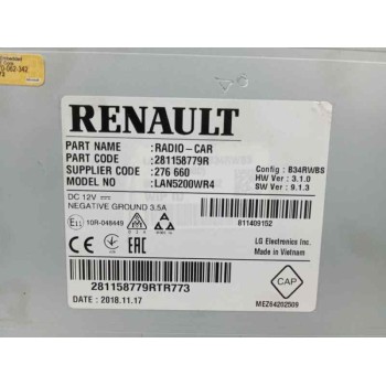 Recambio de pantalla multifuncion para renault captur i ( j5 h5 ) 1.5 dci 90 referencia OEM IAM 281158779R  