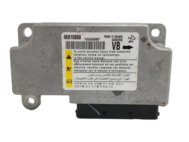 Recambio de centralita airbag para chevrolet captiva 2.0 diesel cat referencia OEM IAM 96810868  