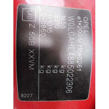 opel astra h berlina del año 2007