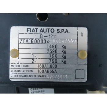 fiat tipo (160_) del año 1990