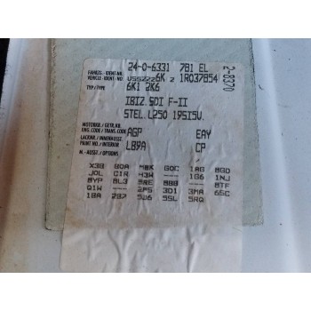 Recambio de carroceria corte para seat ibiza (6k1) 1.9 sdi referencia OEM IAM   