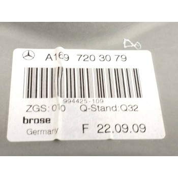 Recambio de elevalunas delantero derecho para mercedes-benz clase a (w169) 2.0 cat referencia OEM IAM FUNDA A1697203079 