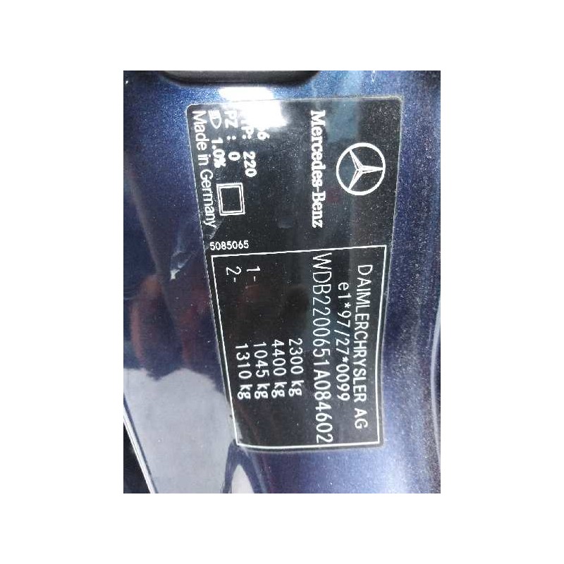MERCEDES-BENZ CLASE S (W220, V220) 2000
