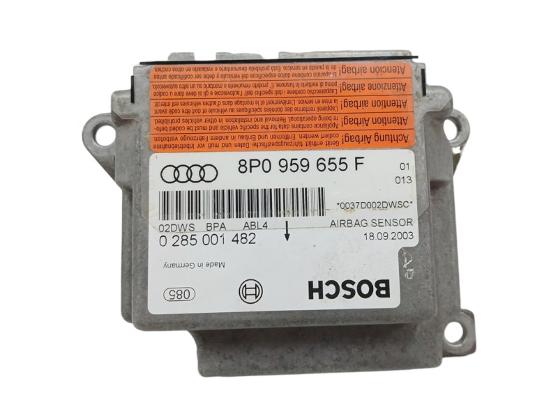 Recambio de centralita airbag para audi a3 (8p) 1.6 referencia OEM IAM 8P0959655F 0285001482 