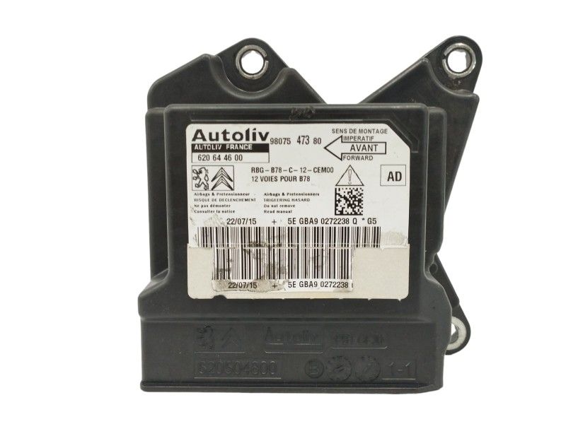 Recambio de centralita airbag para citroën c4 picasso 1.6 blue-hdi fap referencia OEM IAM 9807547380 620644600 