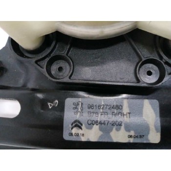 Recambio de elevalunas delantero derecho para citroën c4 picasso 1.2 12v e-thp referencia OEM IAM 9816272480  