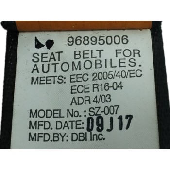 Recambio de cinturon seguridad delantero derecho para chevrolet aveo 1.2 cat referencia OEM IAM 96895006  