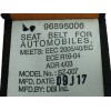 Recambio de cinturon seguridad delantero derecho para chevrolet aveo 1.2 cat referencia OEM IAM 96895006  