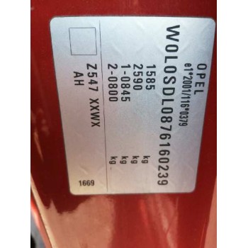 opel corsa d del año 2007