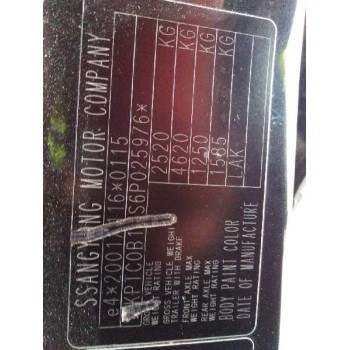 ssangyong actyon i del año 2007