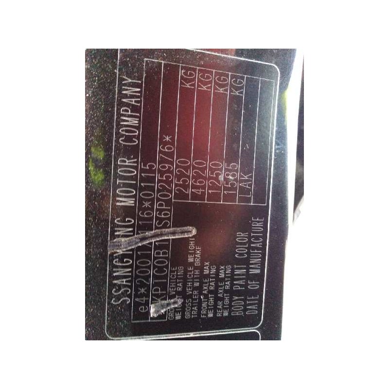 SSANGYONG ACTYON I 2007