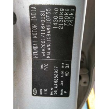 hyundai i10 i (pa) del año 2010