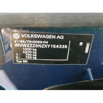 volkswagen polo berlina (6n1) del año 1999