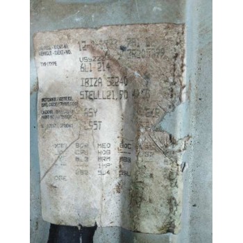 seat ibiza (6l1) del año 2003