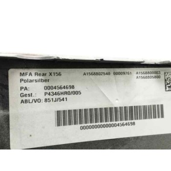 Recambio de paragolpes trasero para mercedes-benz clase gla (w156) 200 cdi referencia OEM IAM A1568802540  