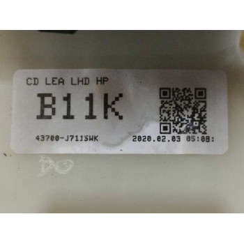 Recambio de palanca cambio para kia ceed sportswagon 1.0 tgdi cat referencia OEM IAM 43700J7115WK  