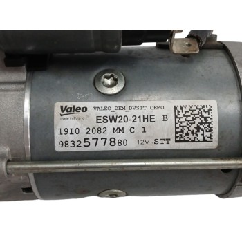 Recambio de motor arranque para citroën c-elysée 1.5 blue-hdi fap referencia OEM IAM 9832577880  