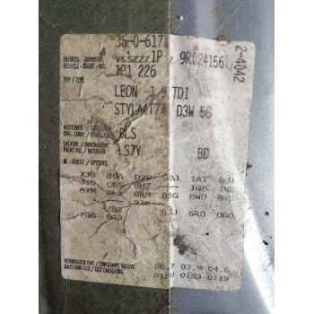 seat leon (1p1) del año 2009