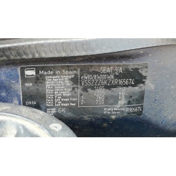 seat ibiza (6k) del año 1998