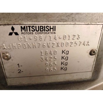 mitsubishi montero pinin (h60/h70) del año 2002