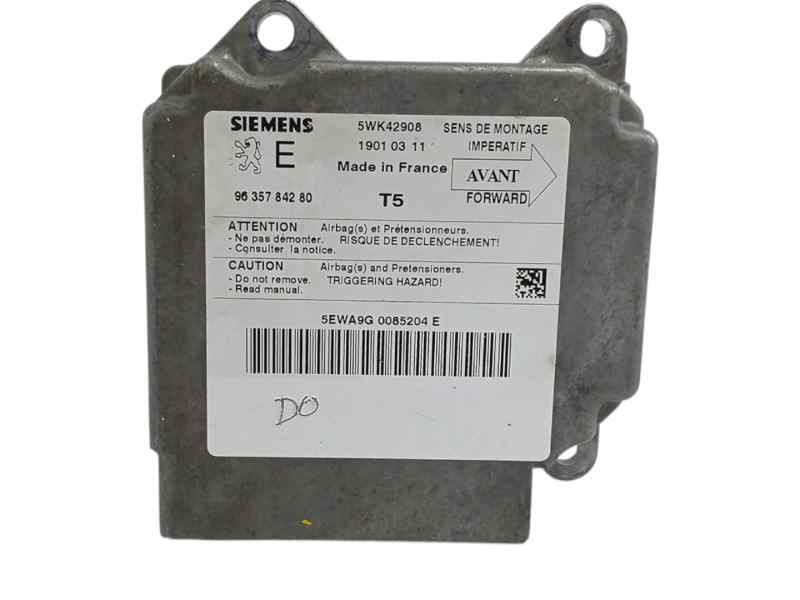 Recambio de centralita airbag para peugeot 307 (s1) 2.0 hdi cat referencia OEM IAM 9635784280 5WK42908 