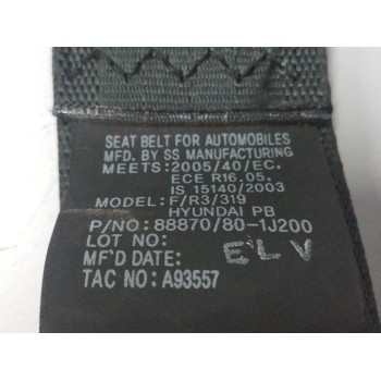 Recambio de cinturon seguridad delantero izquierdo para hyundai i20 1.4 crdi cat referencia OEM IAM 888701J200  
