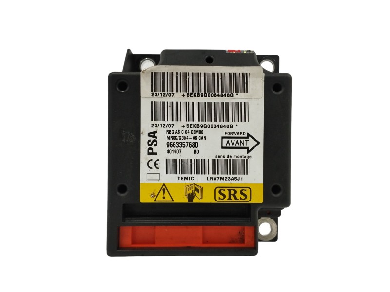 Recambio de centralita airbag para citroën c2 1.1 referencia OEM IAM 9663357680  